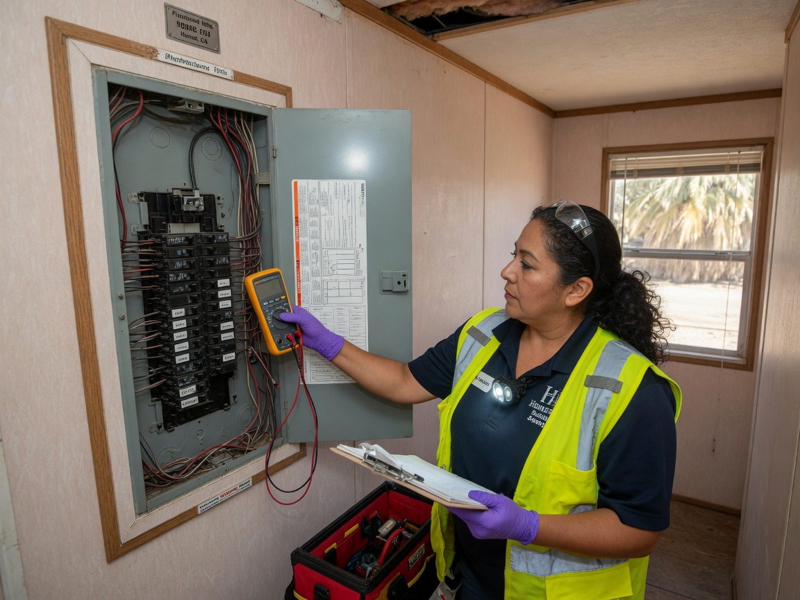 Inspecting Electrical Systems in Hemet Manufactured Homes